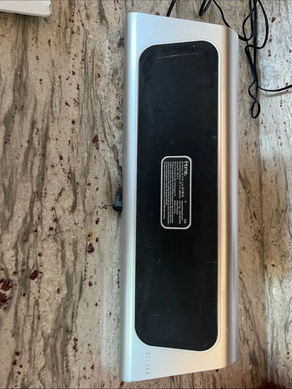 iHome Silver Charging Dock with White Tablet